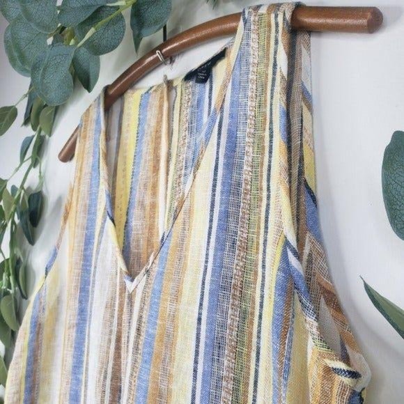 Anthro Drew Cole Lemon Jumpsuit NWT MED - Picture 6 of 8